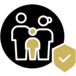 vehicle inspected family safety icon