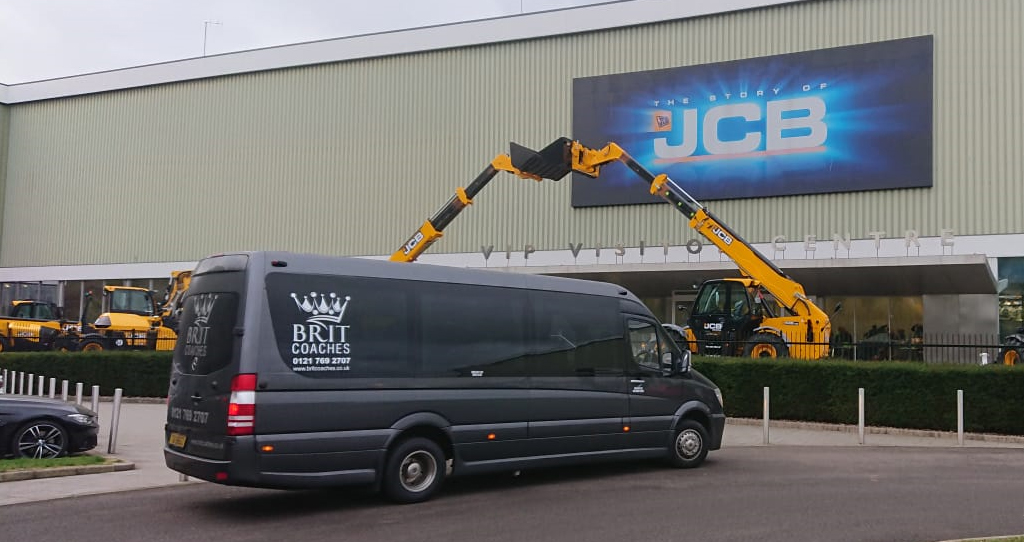 Mini Bus Hire Slide JCB