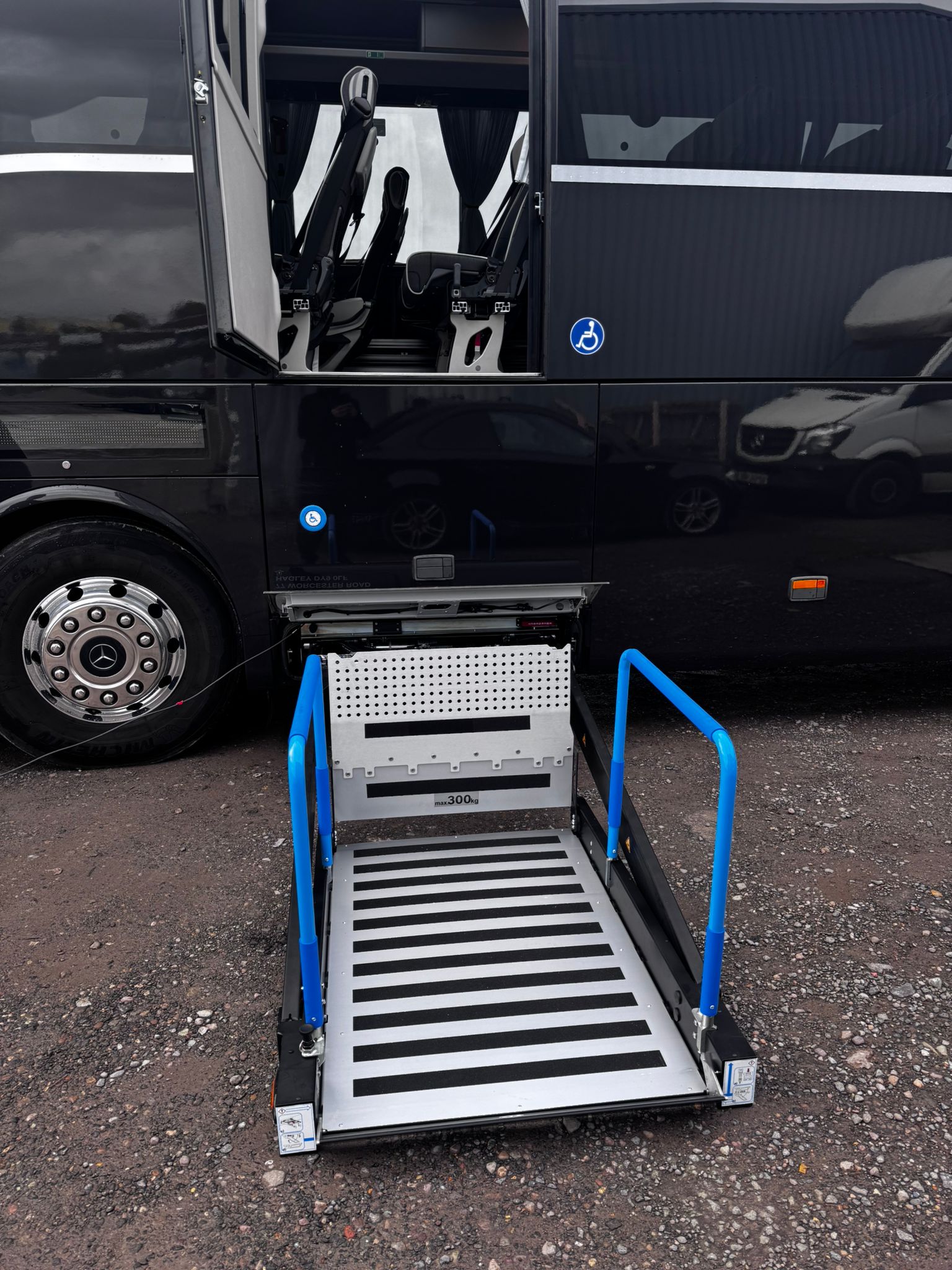 Brit Coaches wheelchair lift